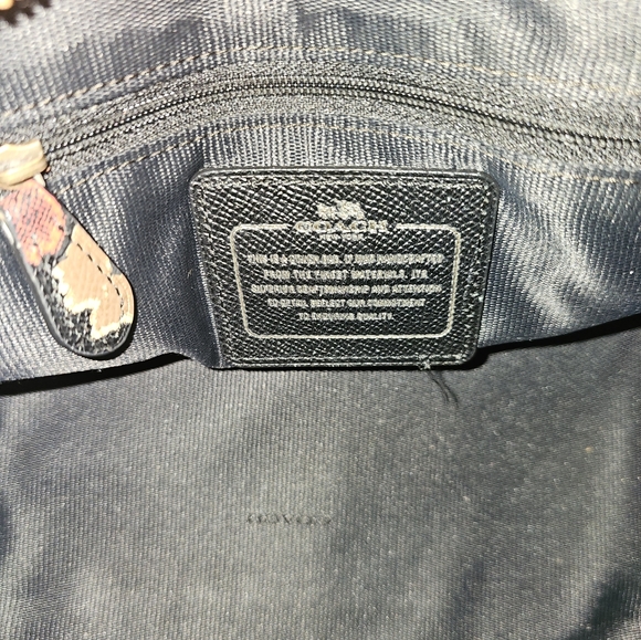 Authentic Coach Mini Crosby Floral Printed Leather Satchel Bag (33856)-rare - Picture 7 of 11